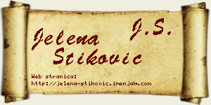 Jelena Stiković vizit kartica